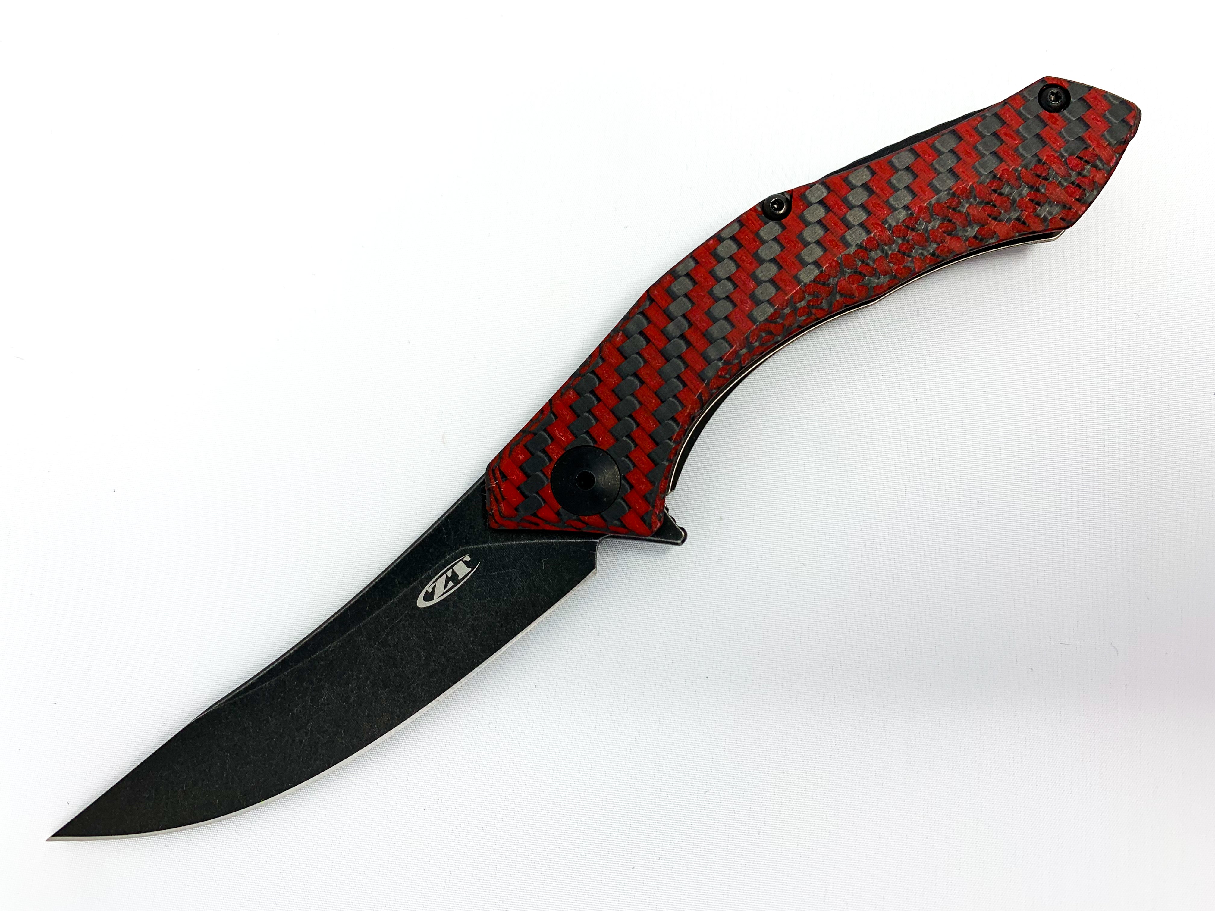 Zero Tolerance 0460RDBW - 20CV Blade - Red Carbon Fiber - FSS