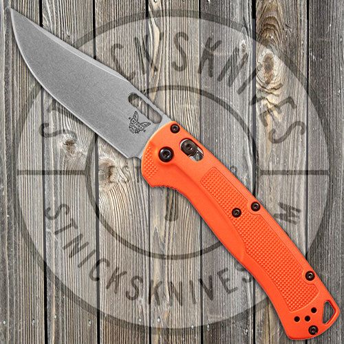 Benchmade Knives: 15535 Taggedout - AXIS Lock - Orange Grivory