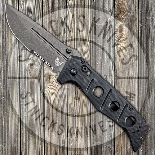 Benchmade - Adamas - Folding Knife - CPM-Cruwear - DLC Serrated