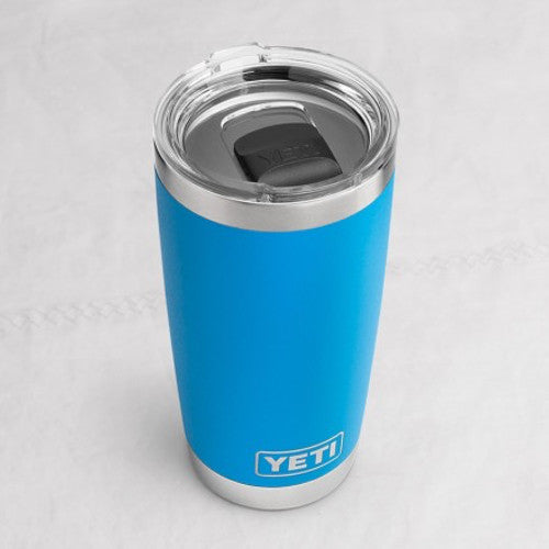 YETI 20 oz. DuraCoat Rambler Tumbler in Tahoe Blue with Magslider™ Lid –  Country Club Prep