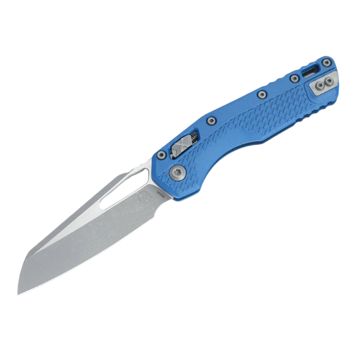 Microtech MSI - Injection Molded Blue Handle - Apocalyptic M390MK Blade - 210T-10APPMCBL