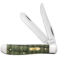 Case Mini Trapper - Smooth Kelly Green Curly Oak - 64071