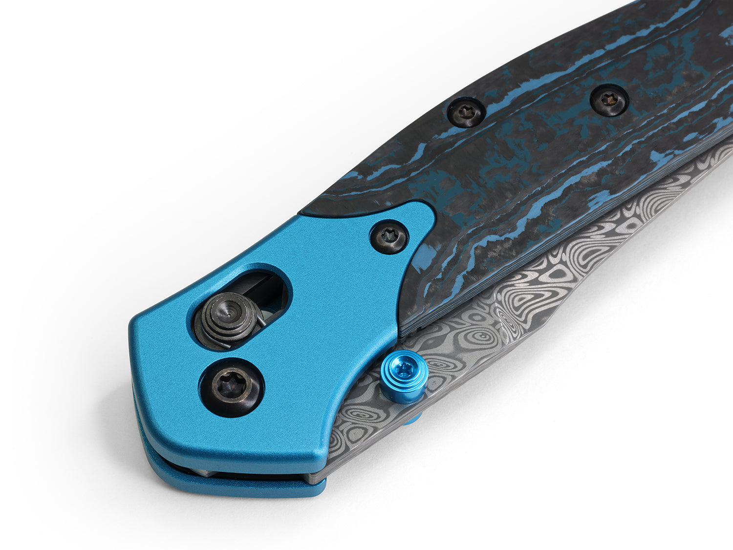 Benchmade 945 Mini Osborne - Gold Class - Damasteel - Fat Carbon Handle - 945-221