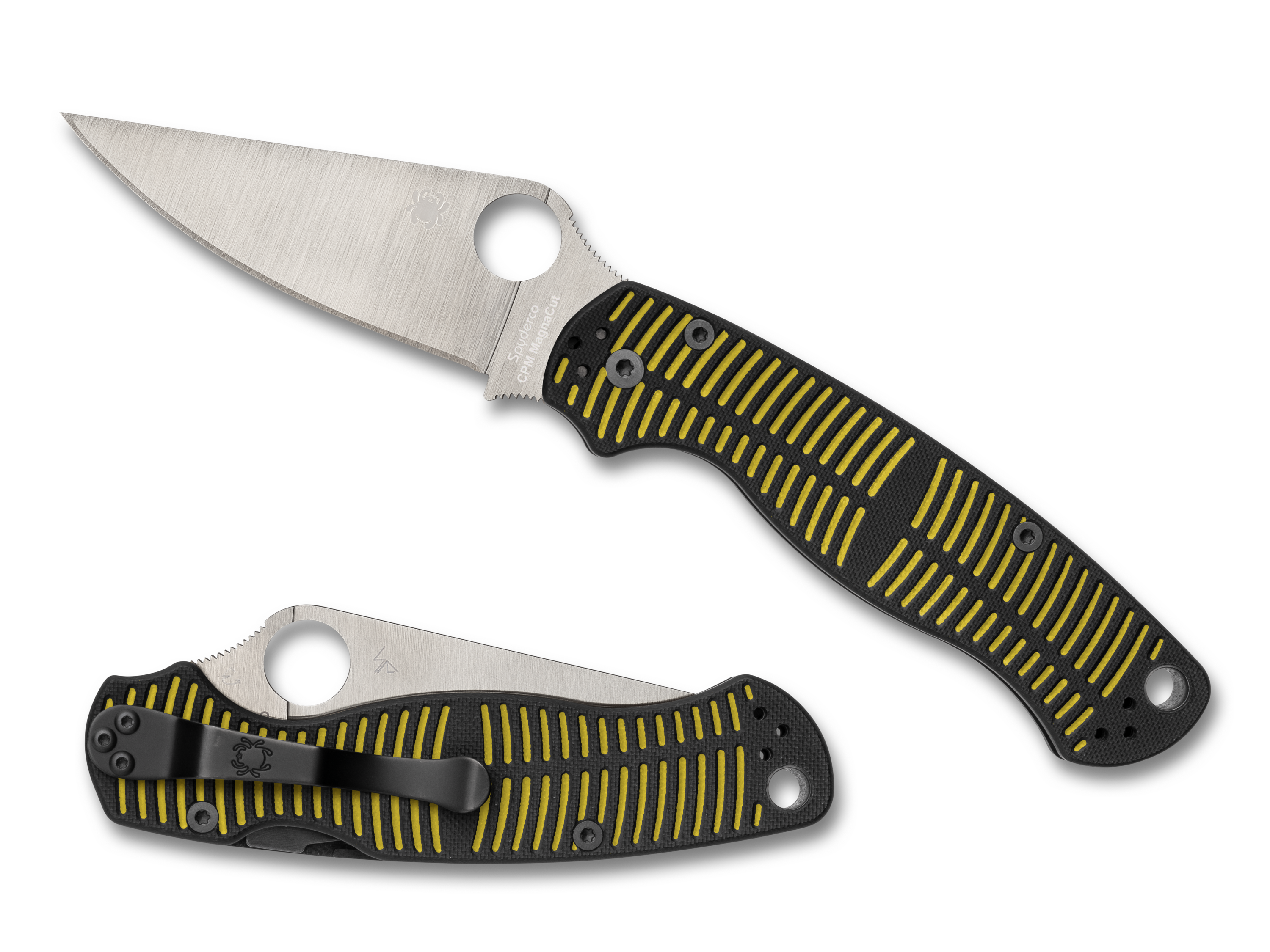 Spyderco Paramilitary 2 Salt - Yellow/Black G10 - CPM Magnacut - C81GBKYLMCP2