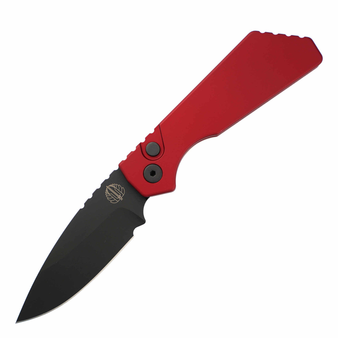 Pro-Tech Knives Strider PT+ Automatic - Red Handle - Black CPM-Magnacut Blade