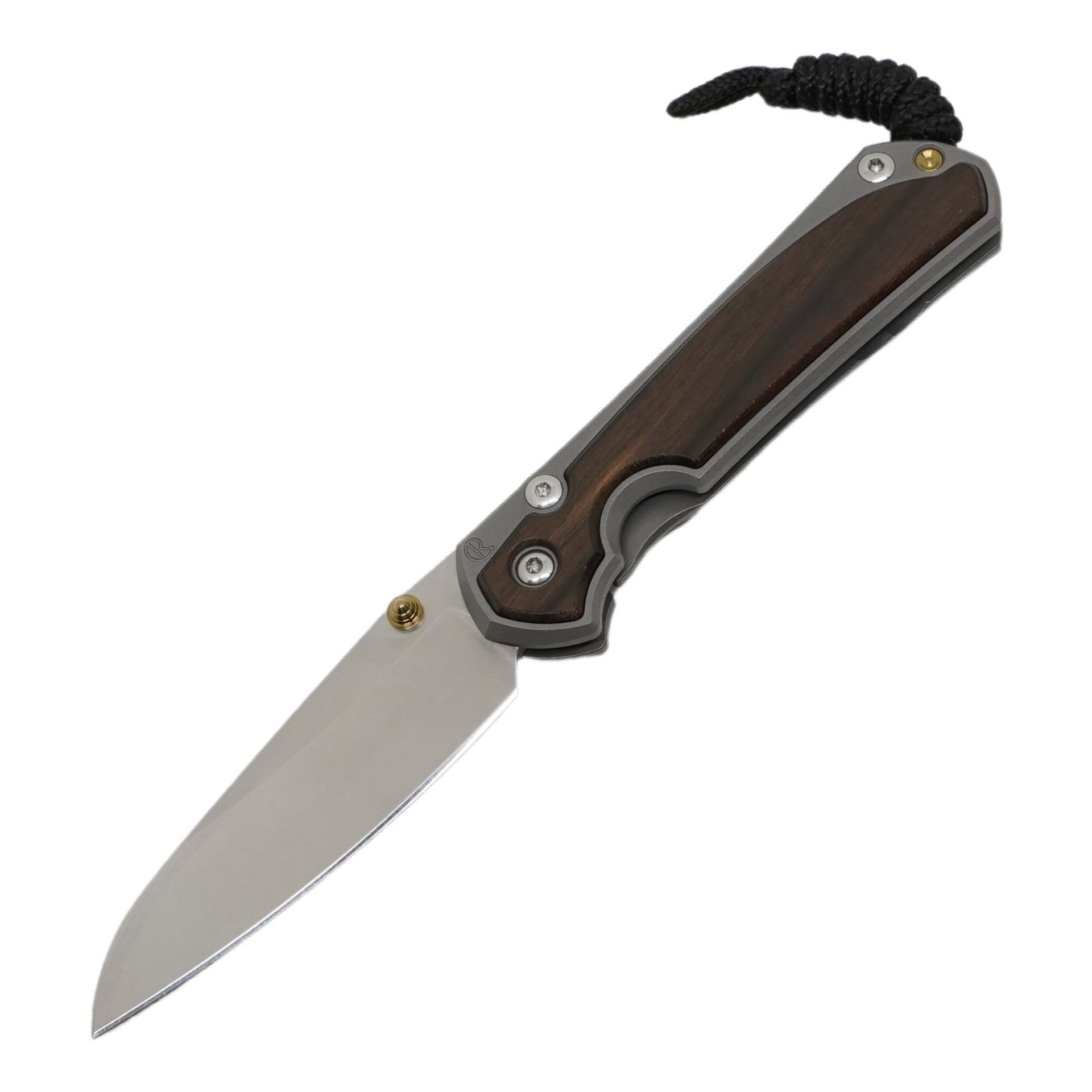 Chris Reeve Knives Small Sebenza 31 - Glass Blasted - Macassar Ebony Inlay - Insingo - S31-1128