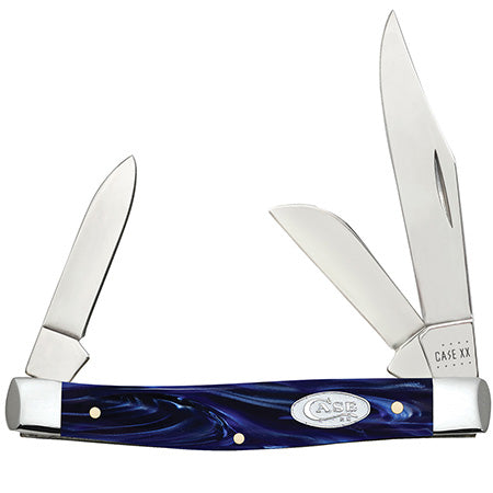 Case Medium Stockman - Blue Pearl Kirinite - 23442