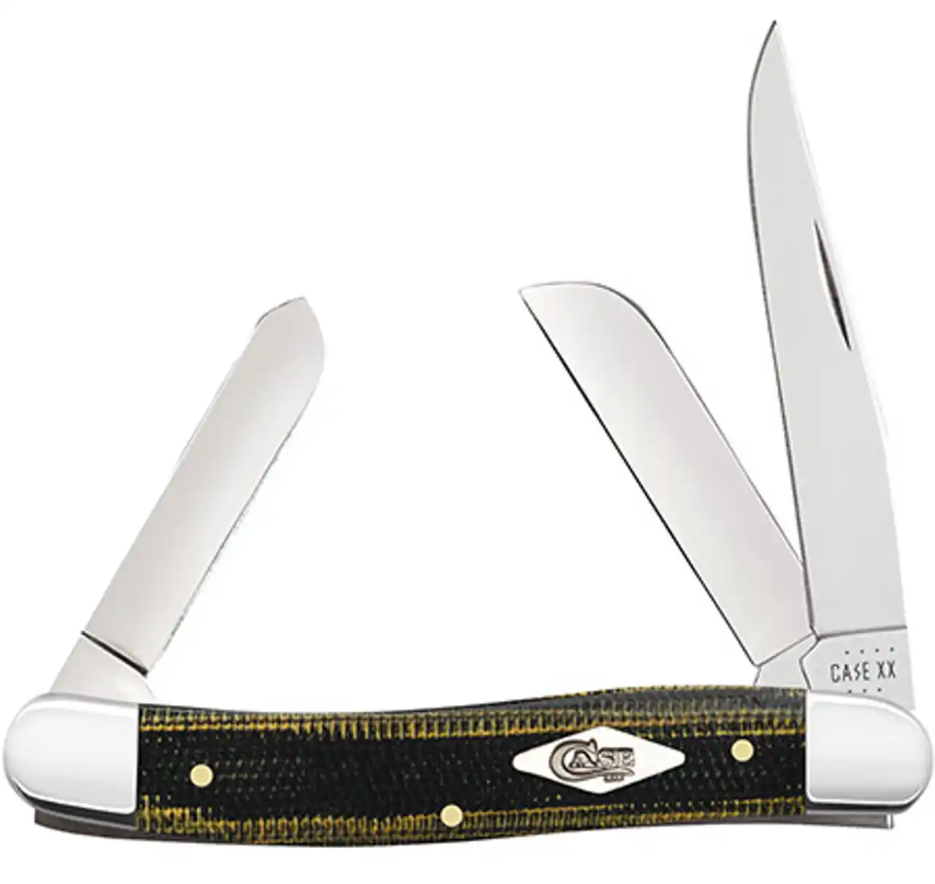 Case Medium Stockman - Green and Black Micarta - 23471