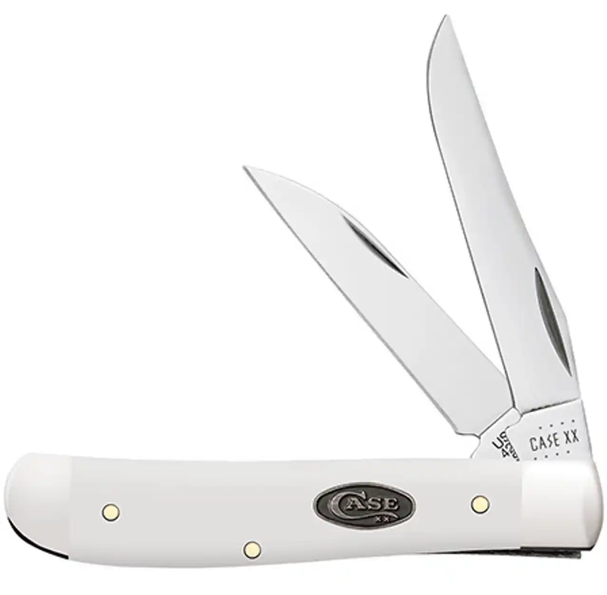 Case Mini Trapper - Smooth White Synthetic Handle - 63965