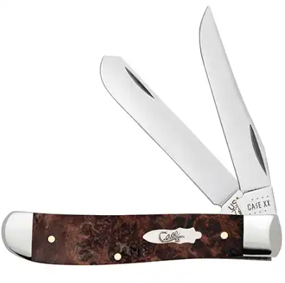 Case Mini Trapper - Brown Maple Burl Wood - 64062