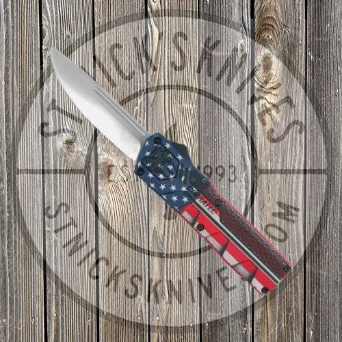 Cobratec - Lightweight American Flag (Cerakote) - Drop Not Serrated AFCCTLWDNS