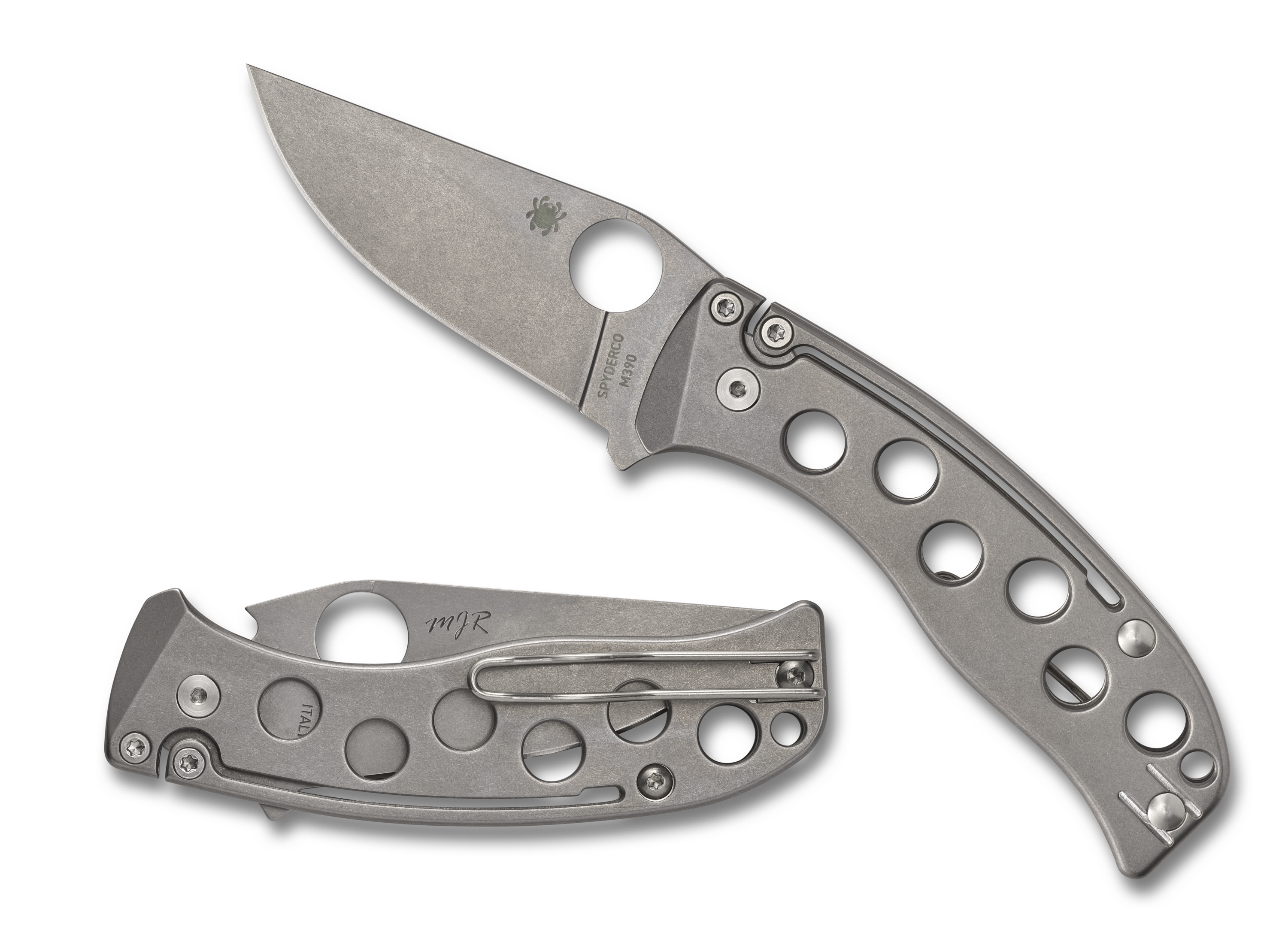 Spyderco PITS Folder - Sprint Run - Slip Joint - M390 Steel - Titanium Handle - C192TIPM390