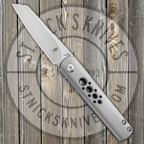 Kizer - Feist - Titanium - Frame Lock - Reverese Tanto Blade - Ki3499s